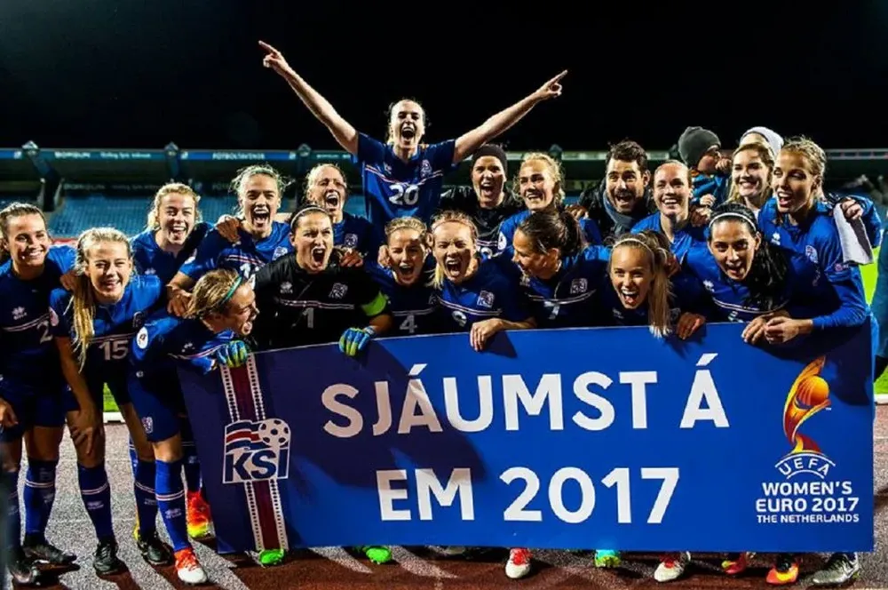 El equipo femenino de Islandia