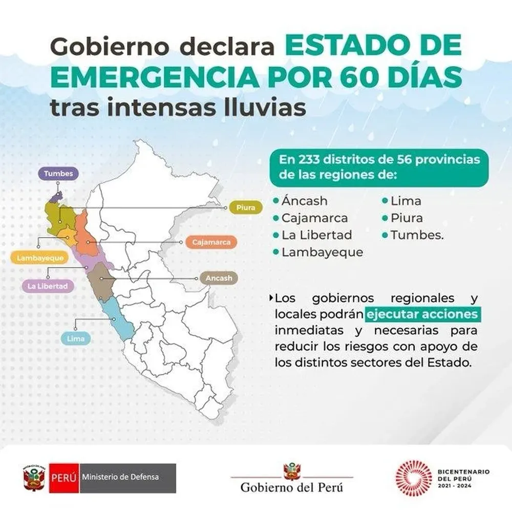 El anuncio del gobierno peruano