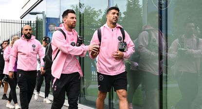 Luis Suárez y Lionel Messi, jugadores de Inter Miami