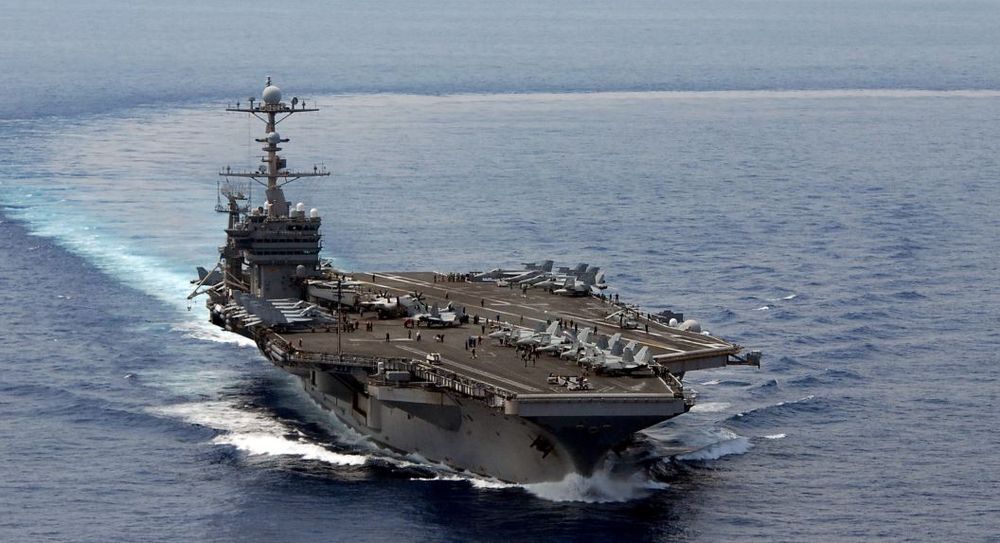 El portaaviones nuclear estadounidense George Washington