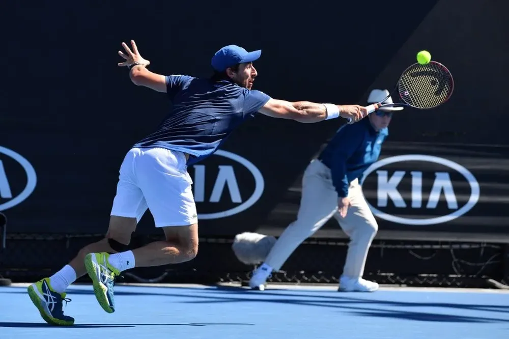 Cuevas en el partido ante Harrison