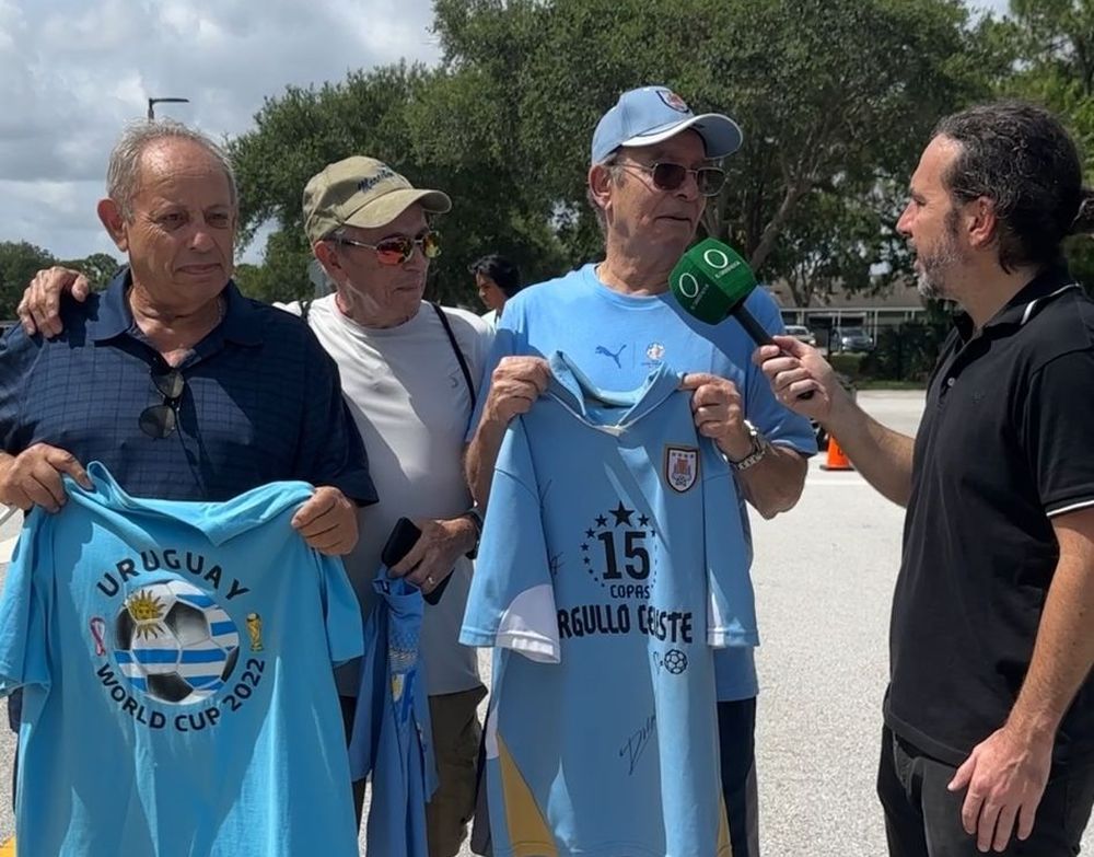 Los amigos e hinchas de la selección uruguaya en Palm Beach