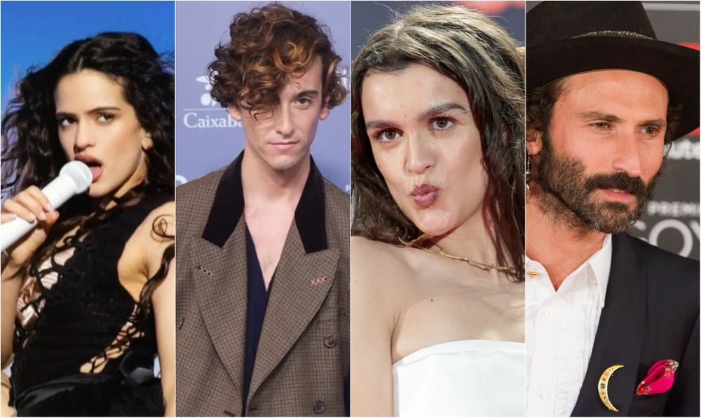 Rosalía, Guitarricadelafuente, Amaia y Leiva.