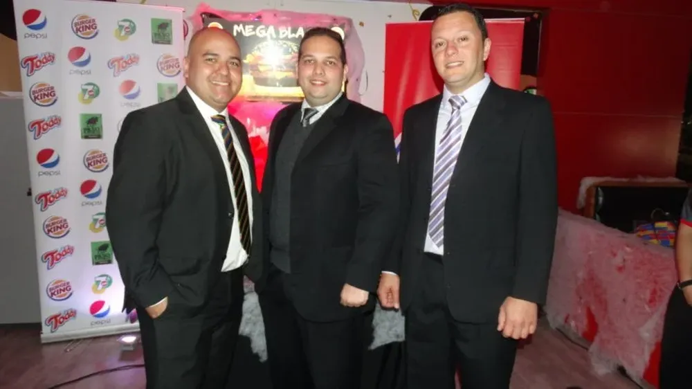 Raúl Luna, Carlos Machado y Mario Giménez