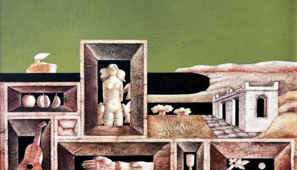 María Castells subastó la obra titulada Compartimientos, una pieza de Jorge Damiani