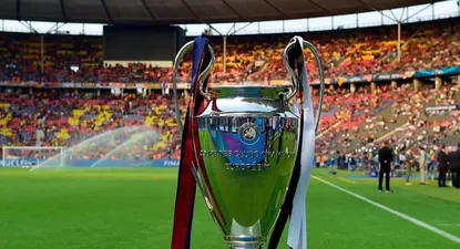 El trofeo de la Liga de Campeones