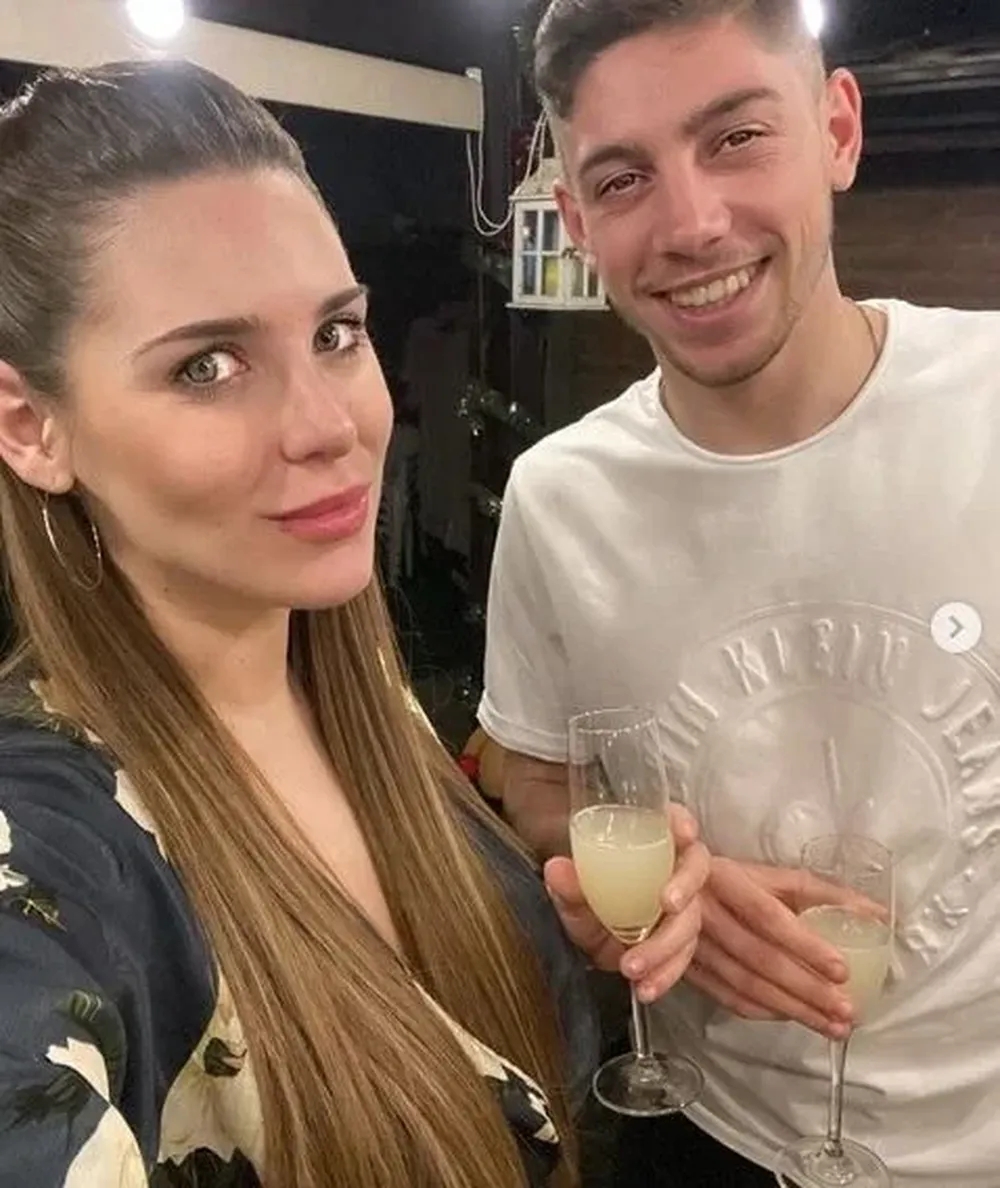 Mina Bonino junto a Federico Valverde