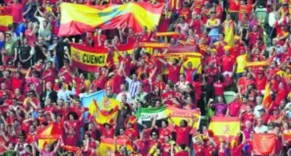 Los hinchas de España vibran los partidos