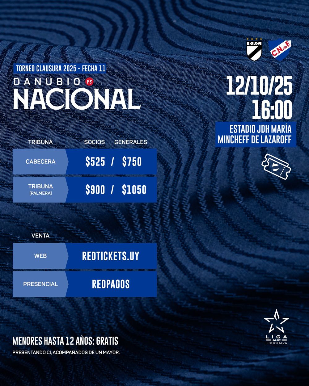 Entradas para Danubio vs Nacional Entradas para Danubio vs Nacional