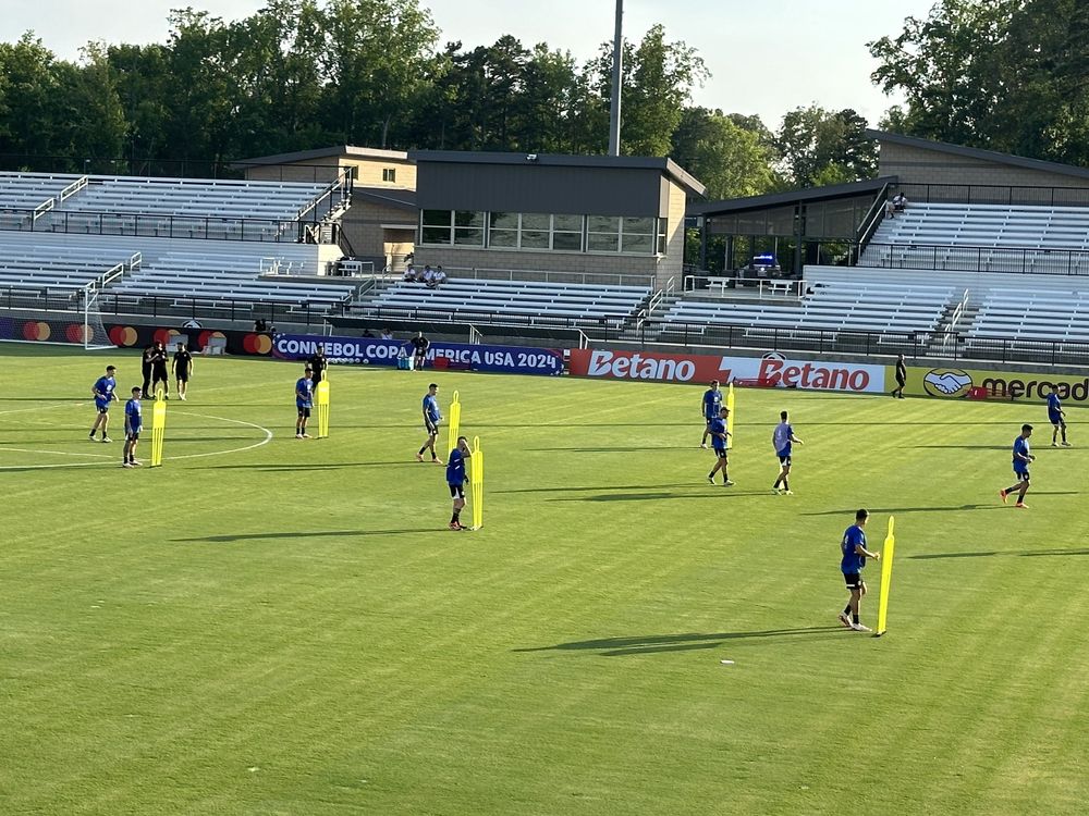 Entrenamiento de la selección de Uruguay en Charlotte