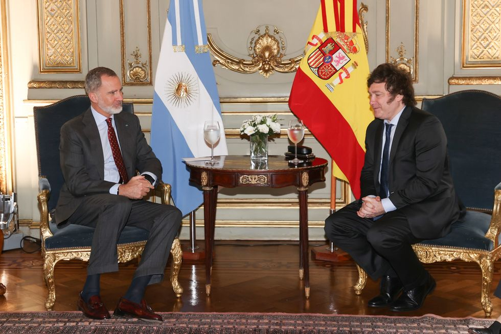 Felipe VI en Argentina en la toma de posesión de Javier Milei