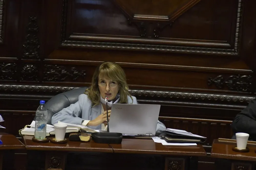 Senadora Carmen Asiaín en el debate por la ley de urgente consideración