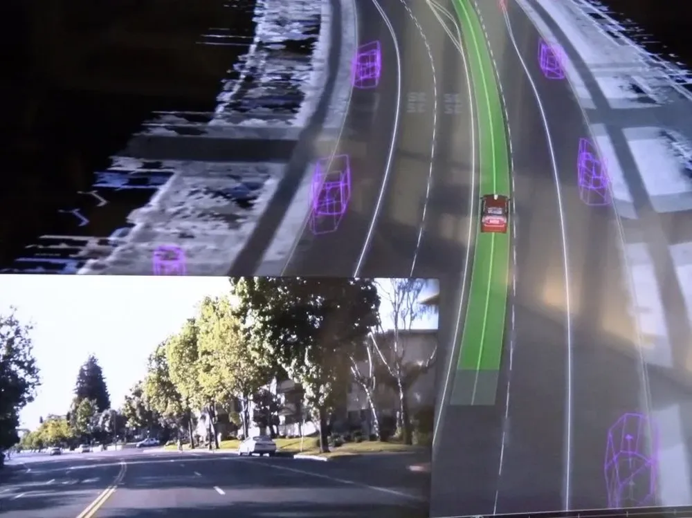 Auto en exhibición en el Computer History Museum de Mountain View, California