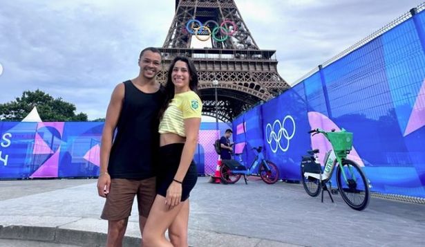 Gabriel Santos y Ana Vieira, los nadadores de Brasil