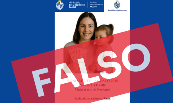 Estafa en redes sociales: el Mides advierte por mensaje falso que promete $ 4.000 a mujeres de Uruguay