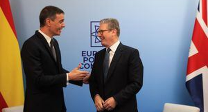 Keir Starmer y Pedro Sánchez