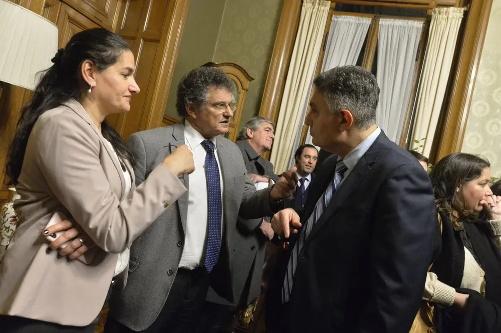 Integrantes del equipo económico en la presentación de la Rendición de Cuentas