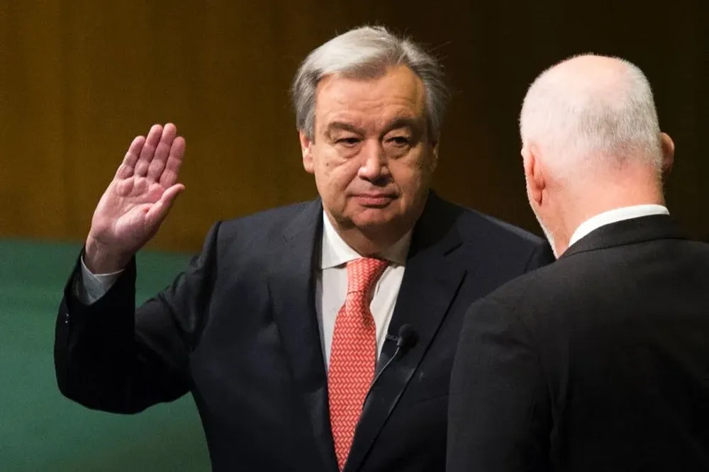 El portugués Antonio Guterres fue electo secretario general de las Naciones Unidas en octubre de 2016, prestó juramento al organismo el pasado 12 de diciembre y asumió su cargo el domingo 1 de enero de 2017.