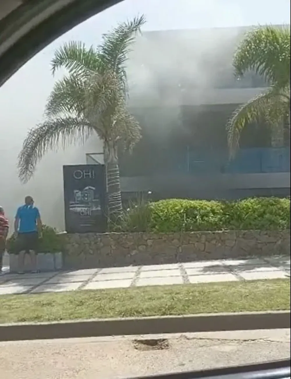 Así se incendió el shopping