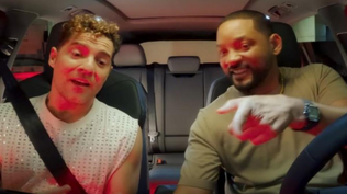 DAvid Bisbal y Will Smith en Car Test.