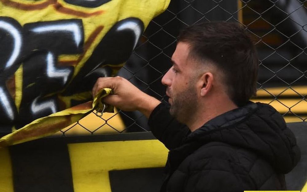 Richard Mariani durante un partido de Peñarol