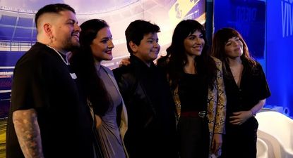 De izquierda a derecha, los hijos de Diego Maradona: Diego Junior, Jana, Dieguito Fernando, Gianinna y Dalma