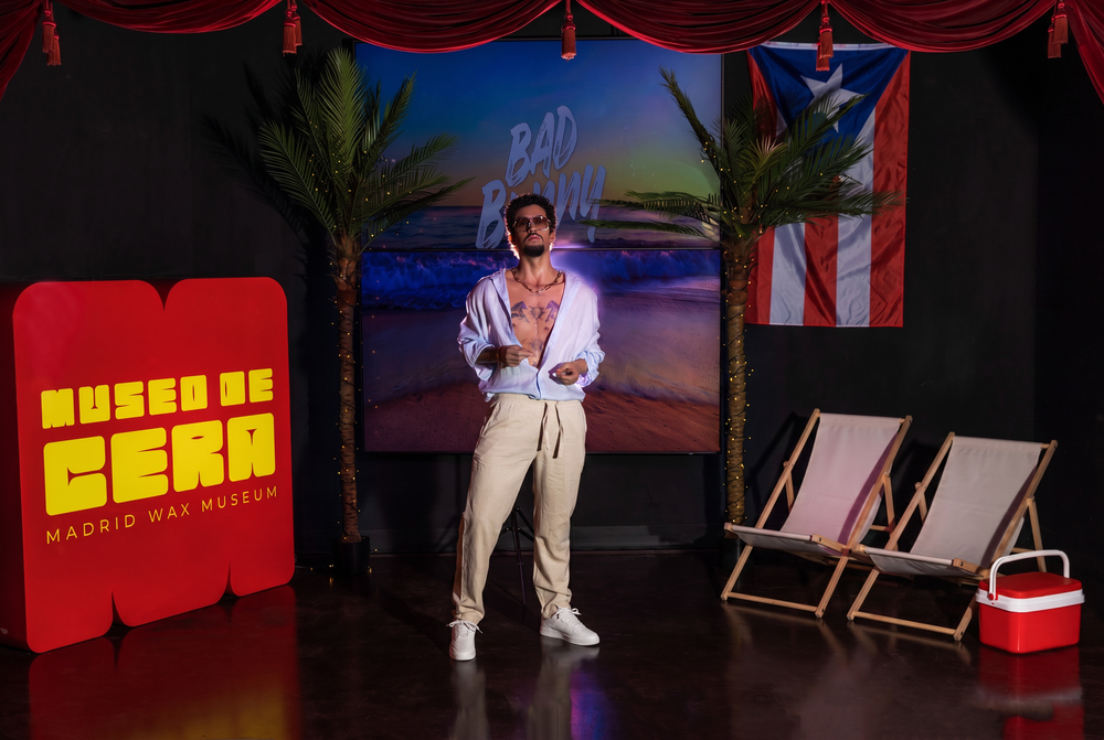 La nueva figura de Bad Bunny en el Museo de Cera de Madrid.
