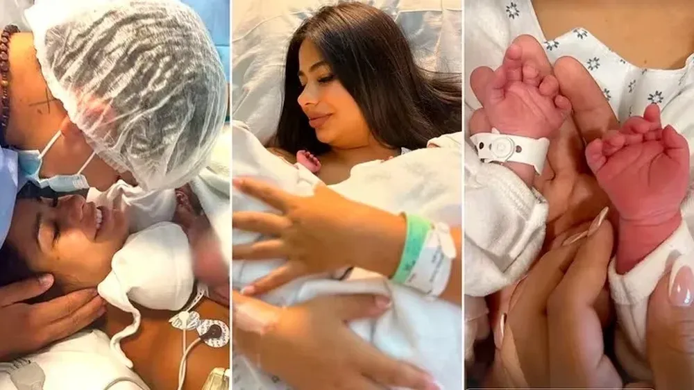 Las primeras fotos de las gemelas fueron publicadas en las redes sociales