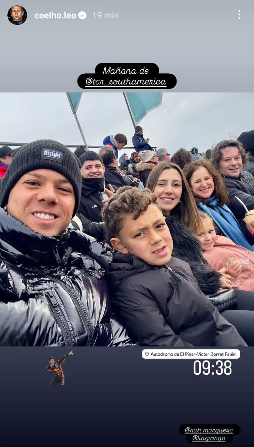 Leo Coelho en el Autódromo de El Pinar Leo Coelho en el Autódromo de El Pinar