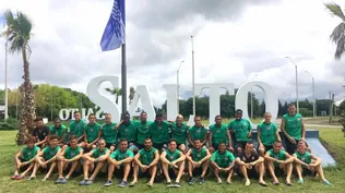 El plantel llegó de la pretemporada en Salto