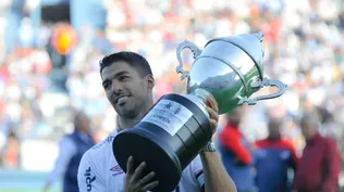 Luis con la Copa