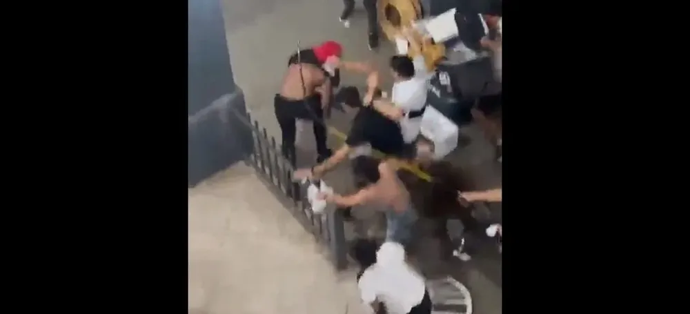 Violencia entre hinchas de Olimpia y Flamengo