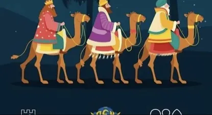 Polémica por un cartel de los Reyes Magos que suprime a Baltasar.