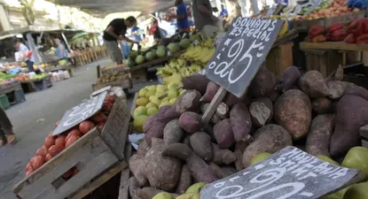 La moderación de la inflación desde una feria de Montevideo