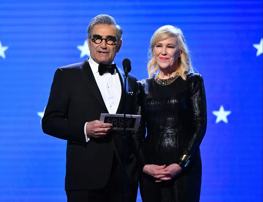 Los actores Eugene Levy y Catherine O