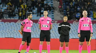 Anahí Fernández fue cuarta árbitra en Peñarol-Racing en el Apertura