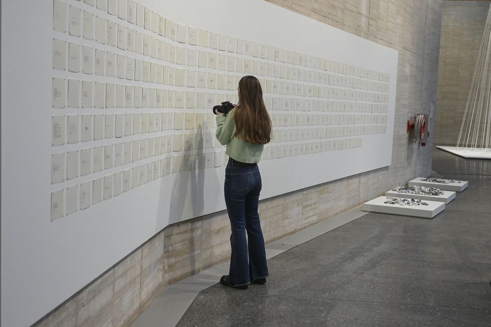 La exposición de Yoko Ono en el Museo de Arte Contemporáneo de Castilla y León. EFE.&nbsp;