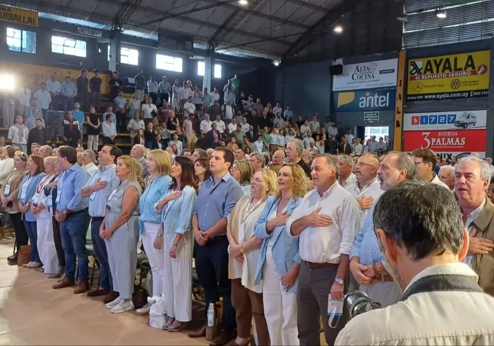 La convención del Partido Nacional en Larre Borges
