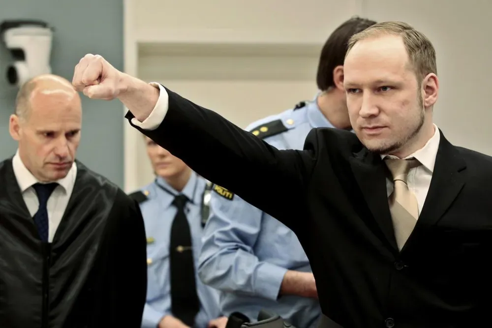 Anders Behring Breivik, este lunes en Oslo