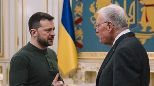 Zelensky recibió este jueves al enviado especial estadounidense Keith Kellogg.