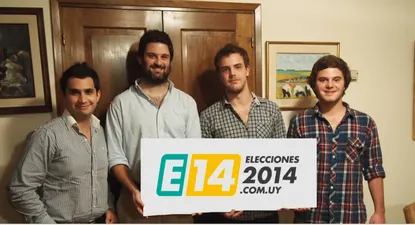 Nicolas Moreira, Mateo Bervejillo, Ramiro Baluga y Francisco Regusci