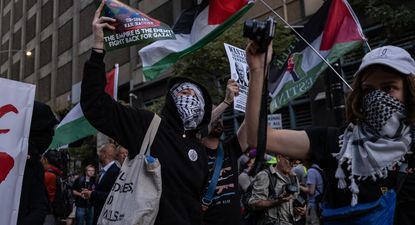 Protesta contra la guerra en Gaza en Chicago