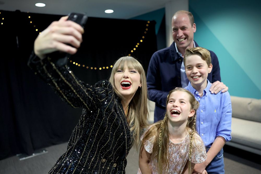 El encuentro entre taylor Swift, el príncipe William y sus hijos