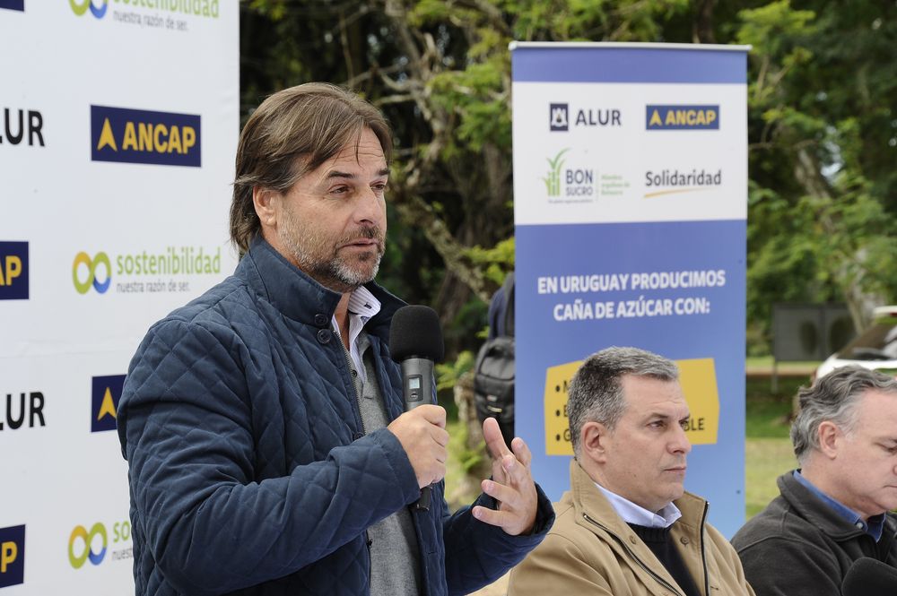 Luis Lacalle Pou, en Bella Uni&oacute;n.