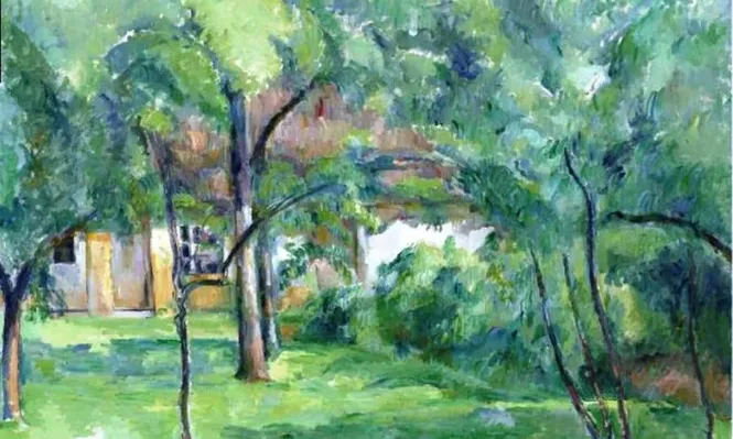 La obra Ferme en Normandie, été (Hattenville), del pintor Paul Cézanne