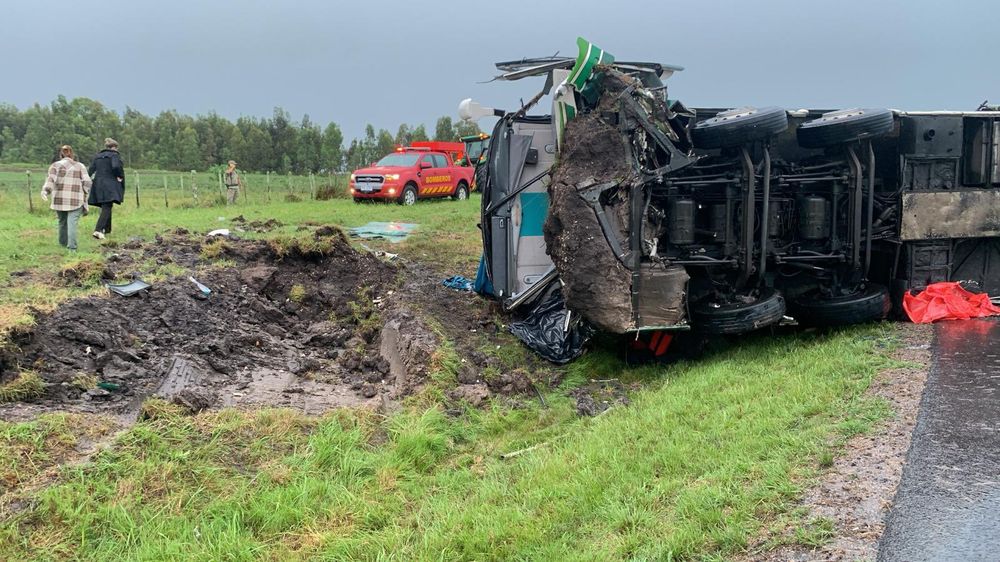 Así terminó el ómnibus de Núñez que volcó en la Ruta 8 el pasado 1° de marzo