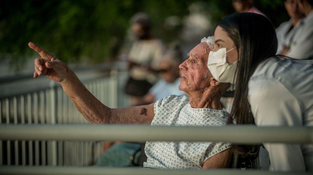 Ayrton Pinheiro fue un de los primeros pacientes en ser atendido en el hospital cuando se inauguró en enero.