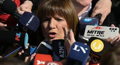 Patricia Bullrich en el búnker de Juntos por el Cambio