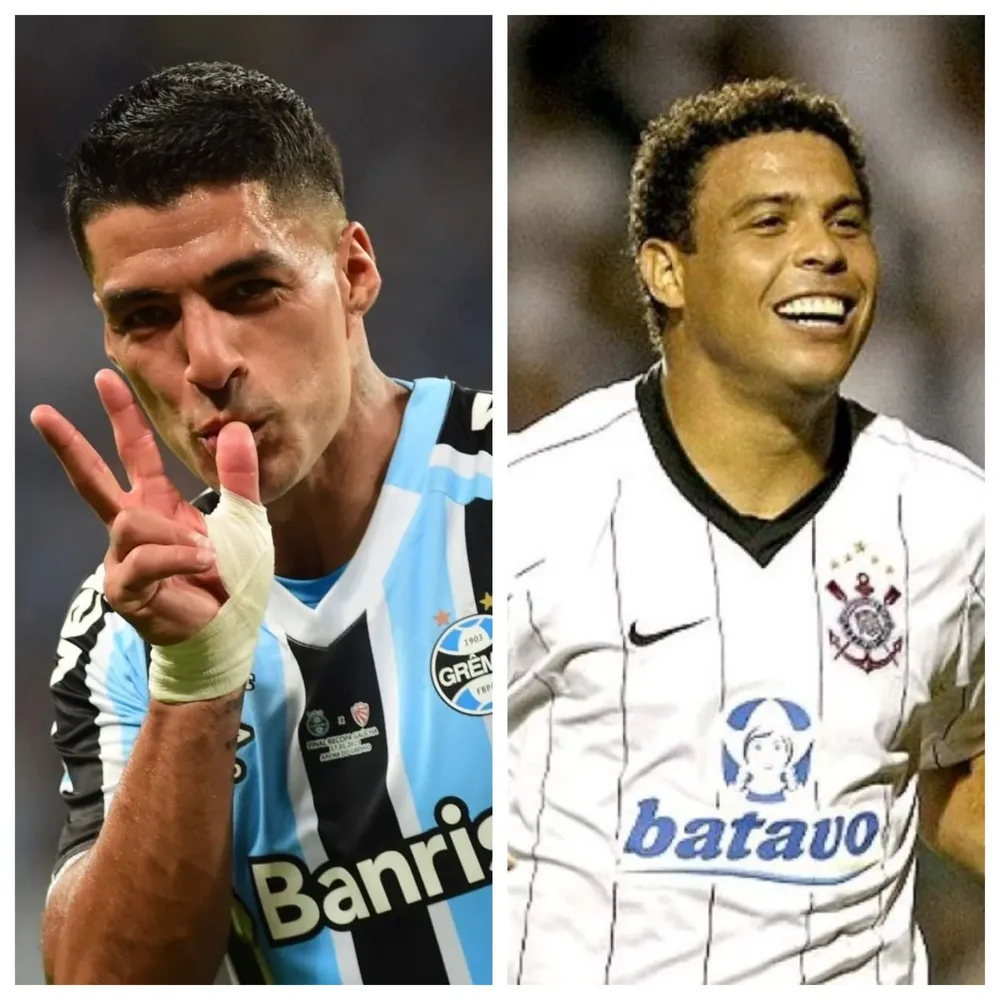 Luis Suárez alcanzó un récord de Ronaldo en Corinthians