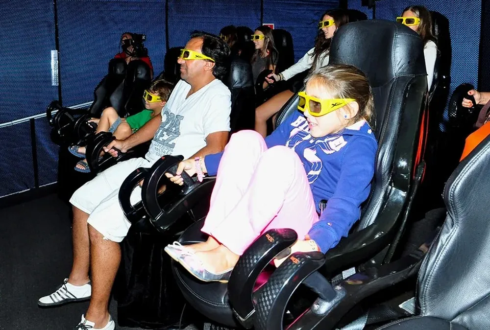 El cine en plena función